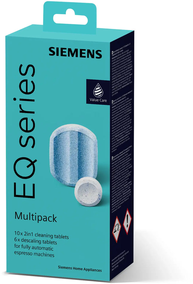 Siemens Multipack Entkalkung/Reinigung - 6 Entkalkungstabletten, 10 Reinigungstabletten