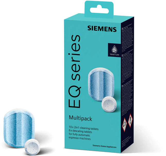 Siemens Multipack Entkalkung/Reinigung - 6 Entkalkungstabletten, 10 Reinigungstabletten