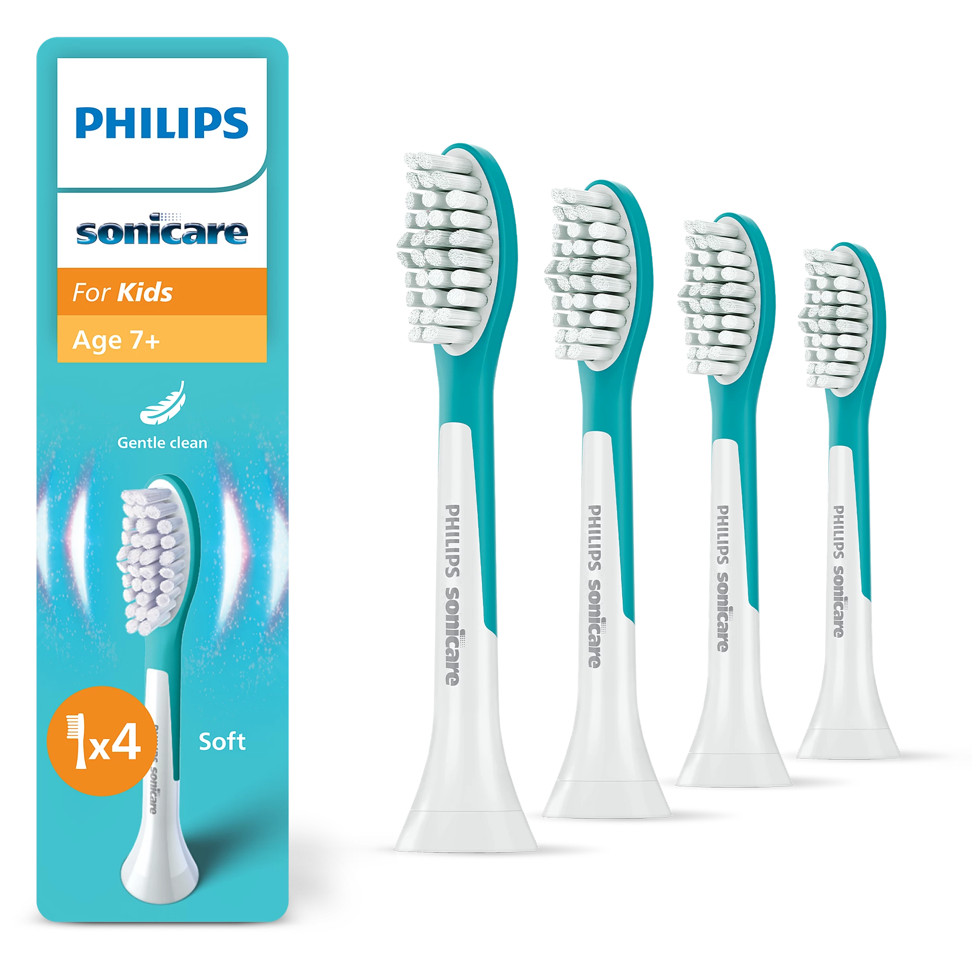 Philips Sonicare For Kids 7+ Bürstenköpfe (4er-Pack) HX6044/90