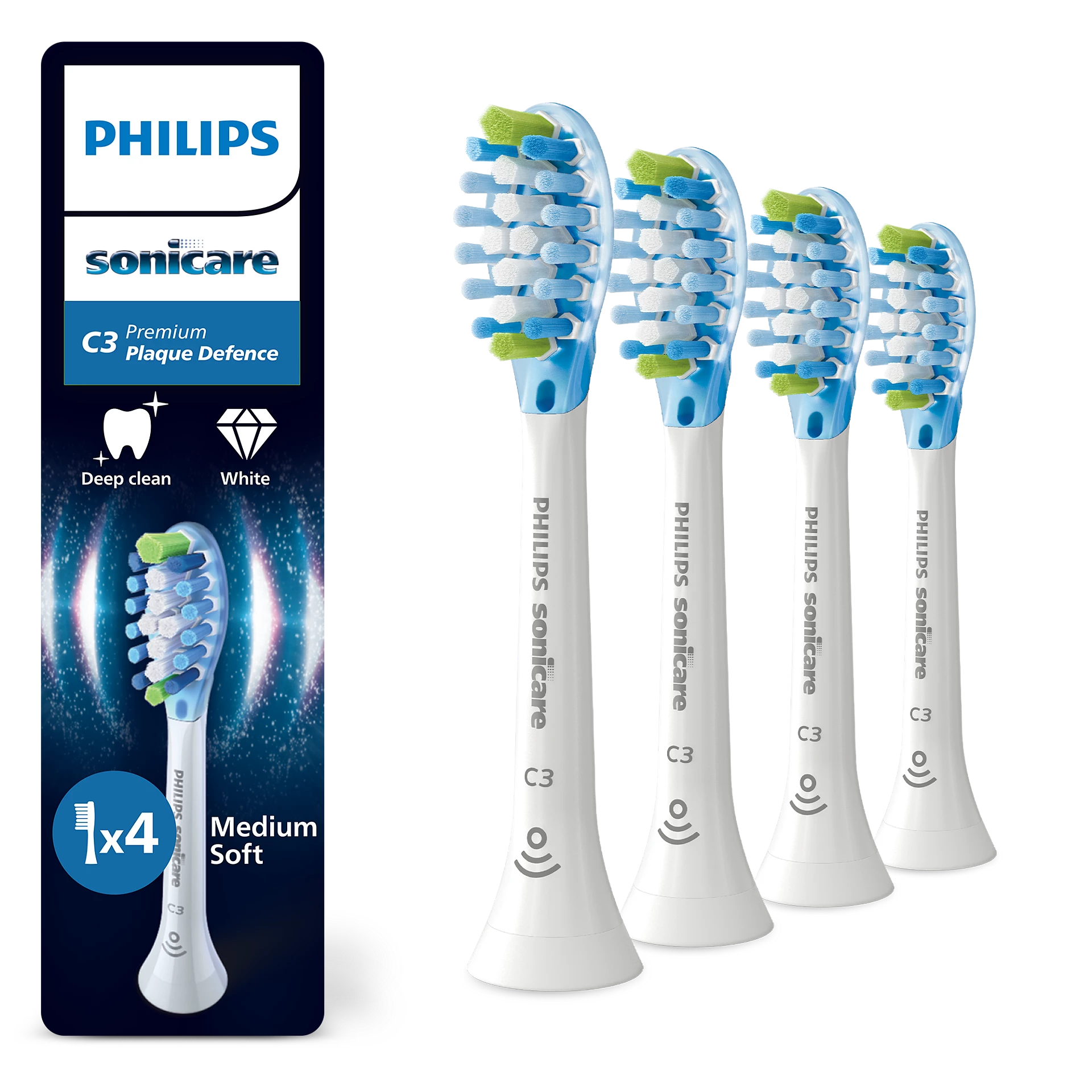 Philips Sonicare Premium Gum Care Bürstenköpfe (4er-Pack) HX9054/88