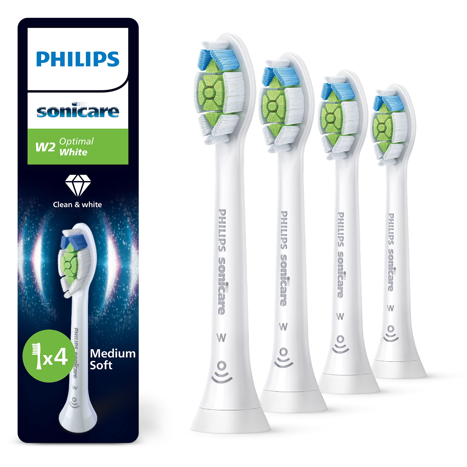 Philips Sonicare Optimal Bürstenköpfe (4er-Pack) HX6064/87 HX6064/88